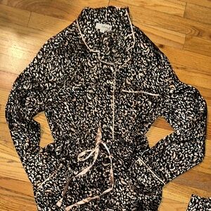 Black and Pink Women's long sleeve pajama set